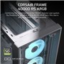 Boîtier PC - CORSAIR - Série FRAME 4000D RS ARGB - Moyen-tour - 3 ventilateurs ARGB - Blanc