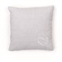 Coussin - TODAY - CHARME - Chambray x Petite broderie Constance - 40 x 40 cm