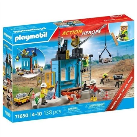 PLAYMOBIL - 71650 - Ouvriers et chantier