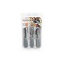 Ensemble de Couverts Gris Argenté Acier inoxydable Plastique (6 Unités)