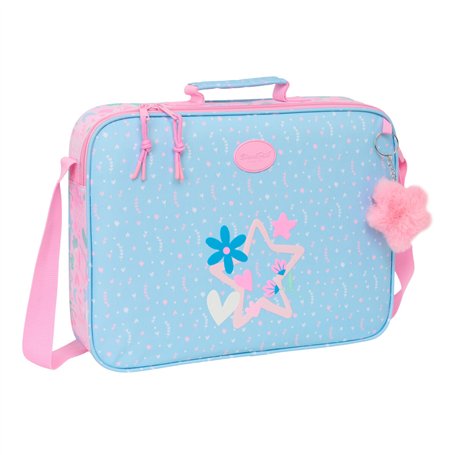 Cartable d'école BlackFit8 Smile Rose Bleu clair 38 x 28 x 6 cm