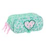 Trousse Fourre-Tout Triple Safta Cuore Menthe 21