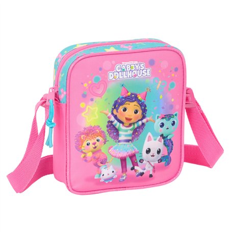 Sac à Bandoulière Gabby's Dollhouse Confetti Rose Turquoise 16 x 18 x 4 cm