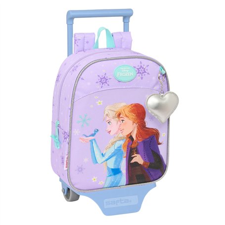 Cartable à roulettes Frozen Spirit Lila 22 x 27 x 10 cm