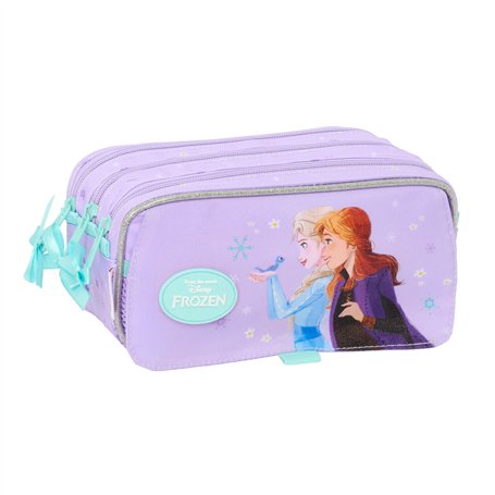 Trousse Fourre-Tout Triple Frozen Spirit Lila 21