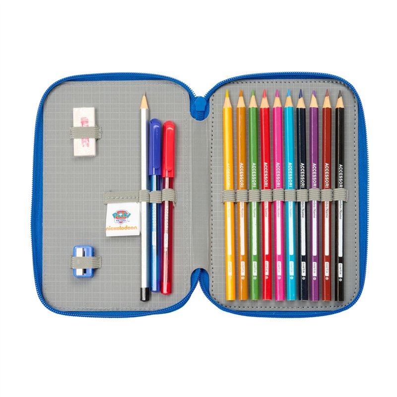 Image secondaire de Plumier double The Paw Patrol Cool Bleu Rouge 12.5 x 19.5 x 4 cm 29 Pièces