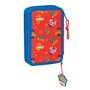 Plumier double The Paw Patrol Cool Bleu Rouge 12.5 x 19.5 x 4 cm 29 Pièces