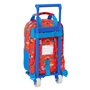 Cartable à roulettes The Paw Patrol Cool Bleu Rouge 20 x 28 x 8 cm