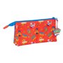 Trousse Fourre-Tout Triple The Paw Patrol Cool Bleu Rouge 22 x 12 x 3 cm