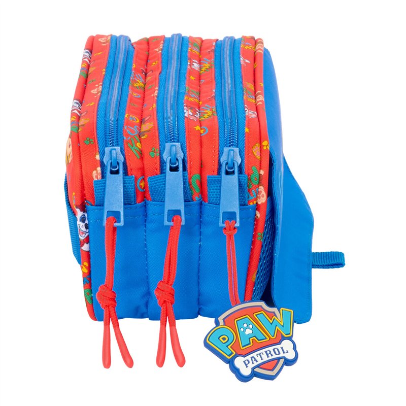 Image secondaire de Trousse Fourre-Tout Triple The Paw Patrol Cool Bleu Rouge 21,5 x 10 x 8 cm