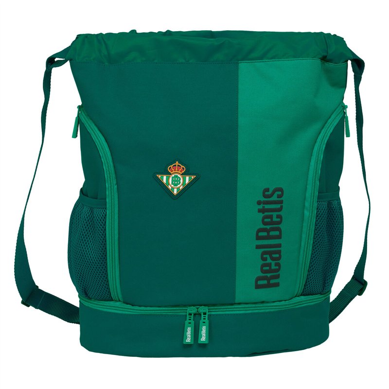 Sac à dos serré par des ficelles Real Betis Balompié Vert 35 x 40 x 1 cm