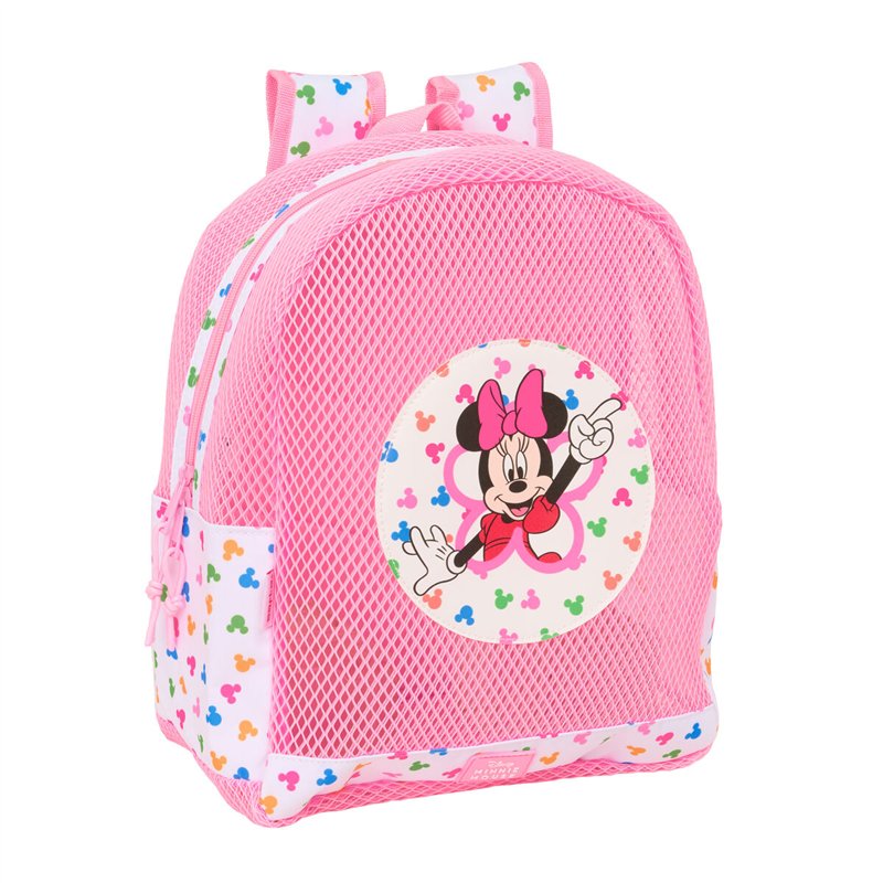 Sac à dos de plage Minnie Mouse Multicouleur Rose 30,5 x 24 x 18 cm Enfant