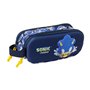 Trousse Fourre-Tout Double Sonic City Bleu 21 x 8 x 6 cm 3D