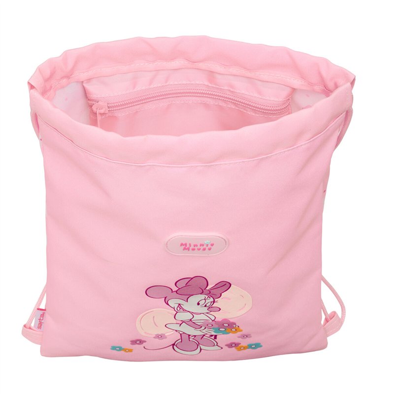 Image secondaire de Sac à dos serré par des ficelles Minnie Mouse Baby Rose 26 x 34 x 1 cm