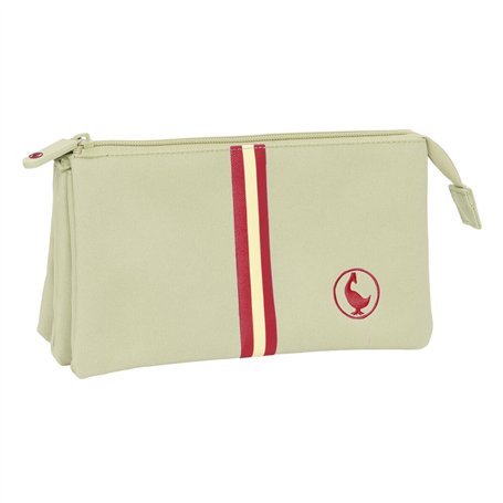Trousse Fourre-Tout Triple El Ganso Beige Beige 22 x 12 x 3 cm