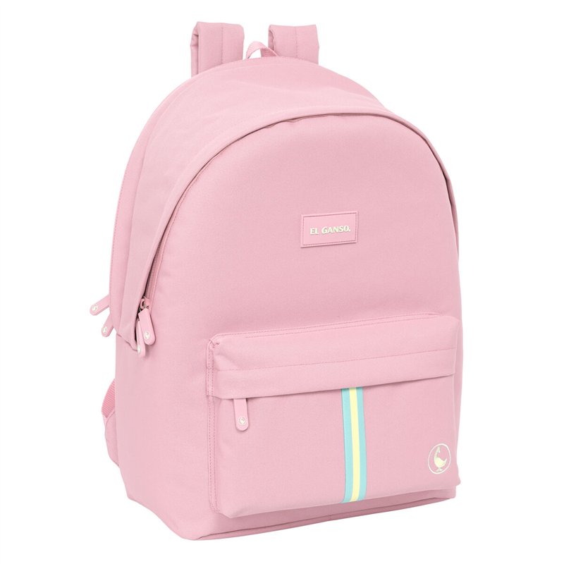 Sac à Dos pour Portable et Tablette avec Sortie USB El Ganso Basics Rose