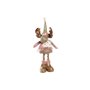 Décorations de Noël DKD Home Decor Blanc Rose Doré Renne 15 x 17 x 50 cm (2 Unités)