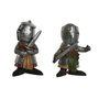 Figurine Décorative Home ESPRIT Gris 6 x 4 x 9 cm (2 Unités)