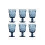 Set de Verres Home ESPRIT Bleu Verre 345 ml (6 Unités)