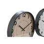 Horloge Murale Home ESPRIT Blanc Beige PVC 30 x 4 x 30 cm (2 Unités)