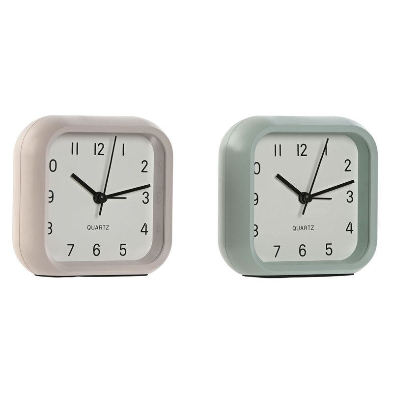 Image secondaire de Horloge de table Home ESPRIT Rose Menthe (2 Unités)