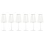 Verre à pied évasé de champagne et de cava Home ESPRIT Transparent Doré Verre 400 ml (6 Unités)
