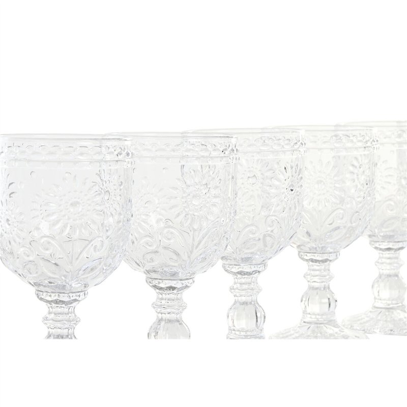 Image secondaire de Set de Verres Home ESPRIT Transparent Verre 270 ml (6 Unités)