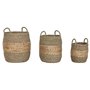 Set de basket Home ESPRIT Naturel Jacinthe d'eau Tropical (3 Pièces)