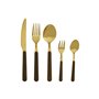 Couverts Home ESPRIT Marron Doré Acier inoxydable ABS 17 x 7 x 24 cm 20 Pièces