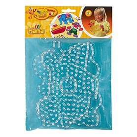 Hama - 8258 - Loisirs Créatifs - Sachet 2 Plaques pour Perles à Repasser Maxi - Camion et Papillon