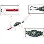 Corde Sifflet de Survie Kit Survie Corde Parapluie Porte-clés de Survie Mousqueton Survie Porte-clés Avec Boussole pour la Survi