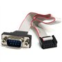 StarTech.com Câble série mâle 9 broches de 41 cm à montage sur panneau vers adaptateur de carte mère 10 broches (PNL9M16)