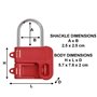 Master Lock S430 Crochet de Consignation pour 2 Cadenas de Consignation