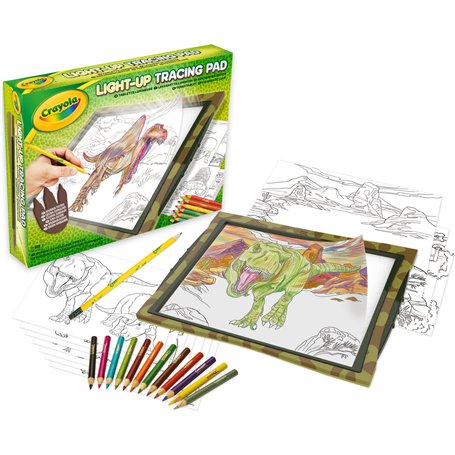 CRAYOLA - Tablette Lumineux à Dessin Dinosaures