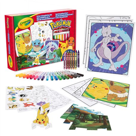 CRAYOLA - Set Créatif Pokémon 5 en 1
