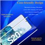 Dlxiks 2 Pièces Verre Trempé Pour Samsung Galaxy S20 Plus / S20+ avec 2 Pièces Caméra Arrière Protecteur,HD Transparent, Dureté