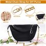 ANBOO 8 Pièces Chaine Sac Chaîne de Sac à Main Chaîne de Remplacement pour Sac à Main Sangle de Chaîne en Métal Sac à Bandoulièr