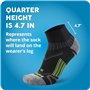 Balega Unisex Enduro V-Tech Quarter Chaussettes de Course/Running Sock, Blanc, Taille Medium (EU 40-42.5)