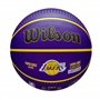 Wilson NBA Player Icon Outdoor BSKT Lebron New, Violet/Jaune, 7