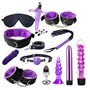 Kits de Bondage 13 Pièces SM Set Adultes Toy Parfait pour Les Débutants Menottes SM avec Masque pour Les Yeux et Sex Toys Erotiq