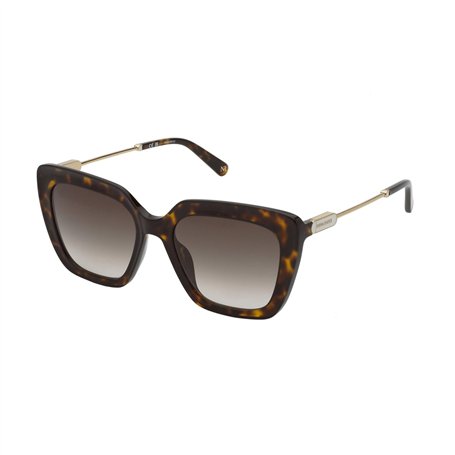 Nina Ricci Sunglasses Snr379 Shiny Brown/Yellow Havana 54/19/140 Femme Lunettes de Soleil