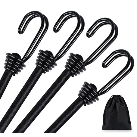 Binswloo – Lot de 4 tendeurs élastiques avec crochets