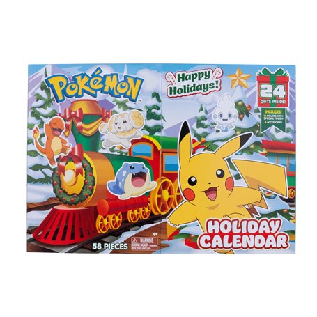 Pokémon Calendrier de l'Avent – Comprend 16 figurines de combat de 5