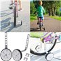 Roues Auxiliaires pour Enfants, Stabilisateur de Roue Réglable, pour Améliorer Sécurité et la Stabilité des Vélos (Blanc)