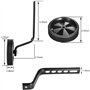 2 PCS Roues Auxiliaires pour Enfants, Stabilisateur de Roue Réglable, pour Améliorer Sécurité et la Stabilité des Vélos (Noir)