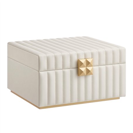 SONGMICS HOME ANAH Collection - Boîte à Bijoux à 2 Étages avec Miroir