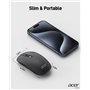 acer Souris sans Fil, 2.4GHz Souris Optique à 4 Boutons Programmables 1600 PPP, Ambidextre et Ergonomique, Connexion ou Récepteu