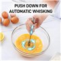 Zulay Kitchen Fouet rotatif - Acier inoxydable batteur à œufs manuel en acier inoxydable batteur rotatif multifonctionnel pour f