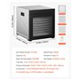 VEVOR Déshydrateur alimentaire, 10 plateaux en acier inox, séchoir électrique aliments 1000 W, température réglable, minuterie 2