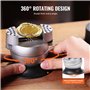 VEVOR Boulet de Graveur 78 mm Étau de Gravure Base Rotative à 360° Étau à Boule Mâchoire Réglable avec 30 Accessoires Outil de R